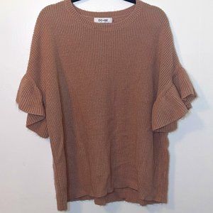 DO+BE Oversized Short-sleeve Knit Sweater, XL